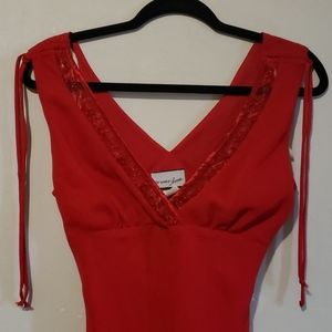 Sexy Red Vintage Date Night Dress with Beading